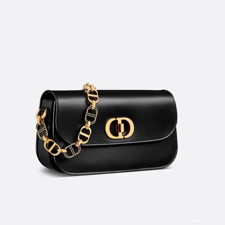 Cheap Box Black Bag Avenue Dior Calfskin Montaigne 30 0510 Luxury